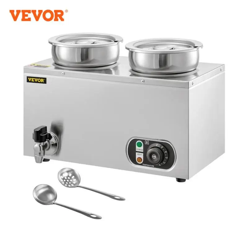 VEVOR Đa Kích Thước Điện Hâm Nóng Thức Ăn Tự Chọn Phục Vụ Bộ Lật Số Để Bàn Hơi Nước Canh Ấm Siêu Tốc Máy Cho Nhà Bếp Thương Mại Sử Dụng Tại Nhà
