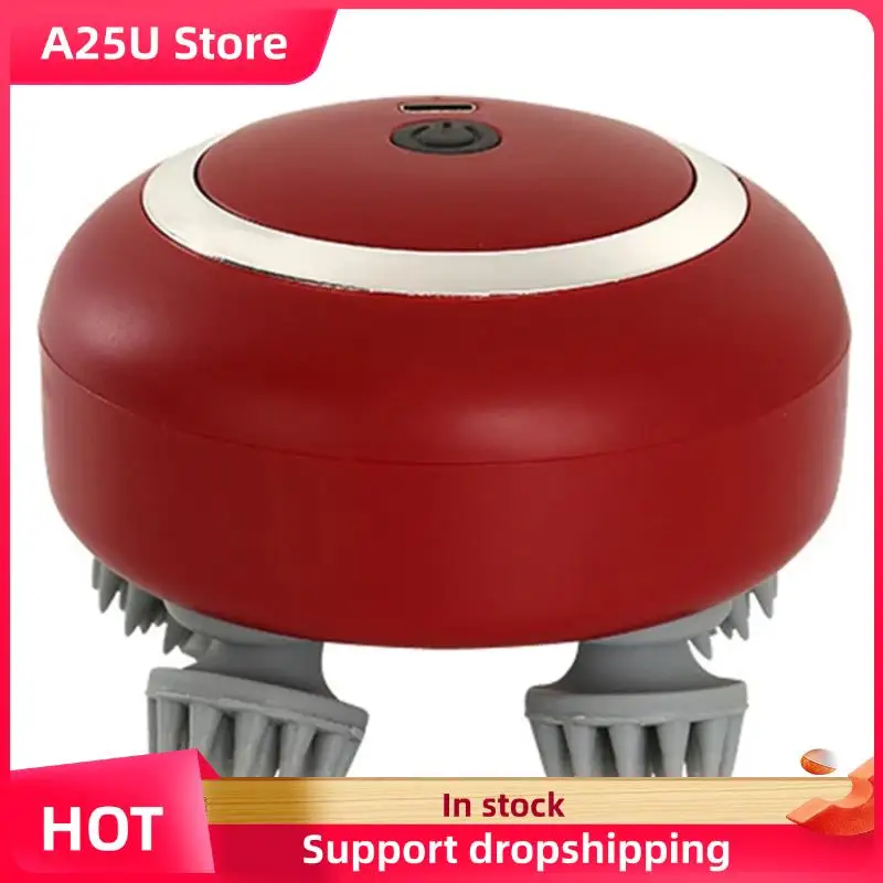 

A25U For Hair Care Head Massager With Adjustable Speed For Scalp Massage Red Light Soft Silicone For Kneading Function