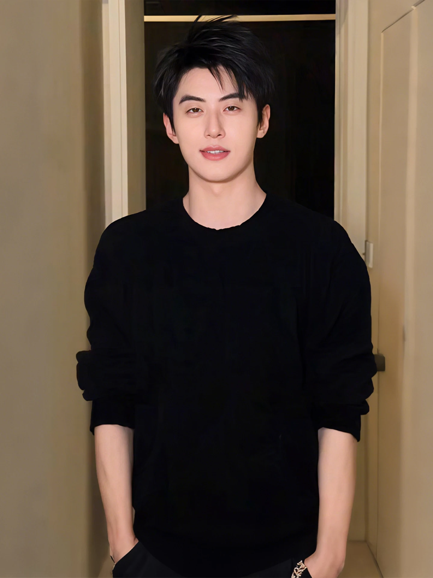 

Cleanfit Men's round Ne Fce Lined Knitwear Winter Thiened Base Layer irt Casual Comfortable Long Sve Sweater