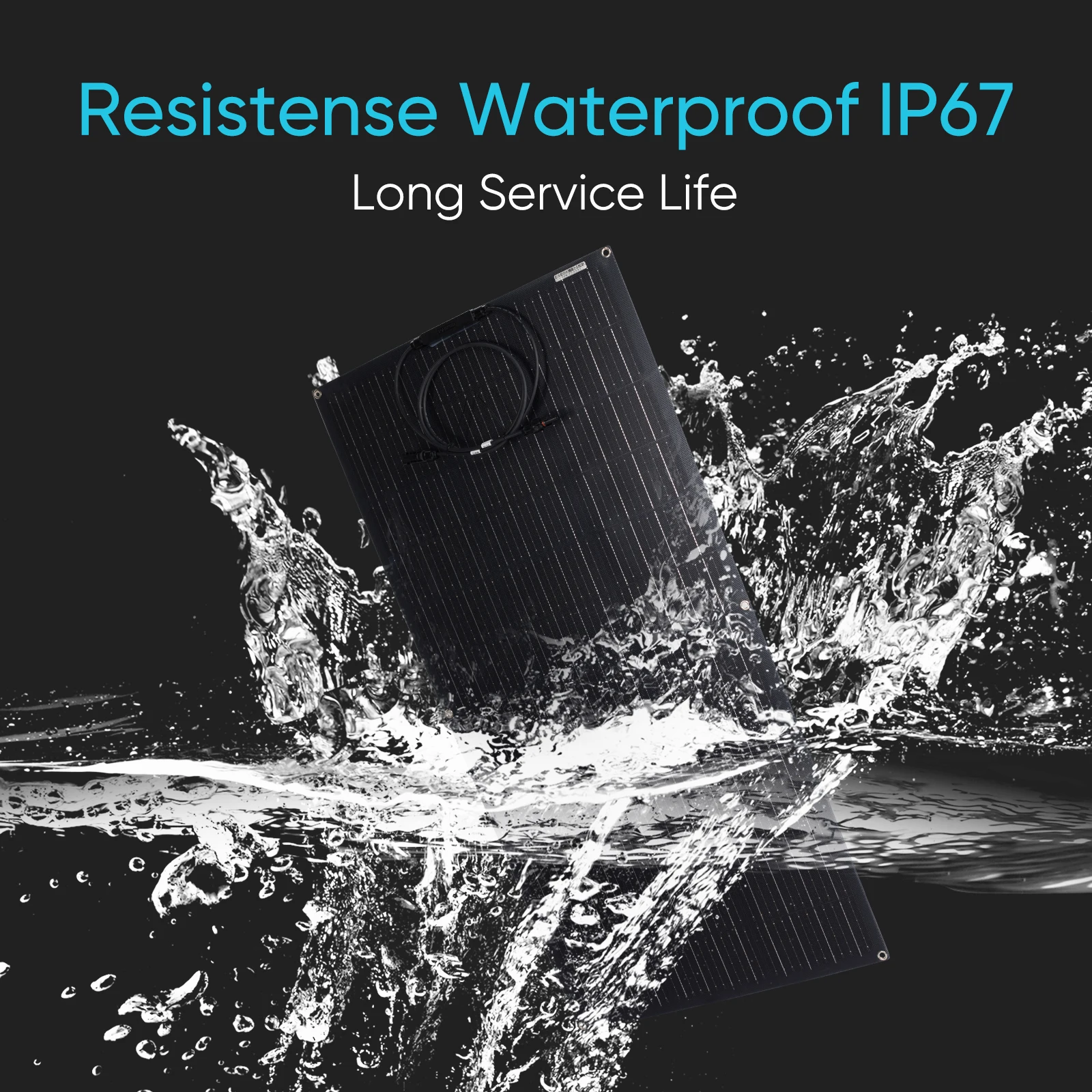 لوحة طاقة شمسية 220 واط 2 قطعة 110 واط اليابان ETFE فيلم طلاء مرنة الشمسية الضوئية خلية شمسية أحادية البلورية شاحن بطارية 12 فولت