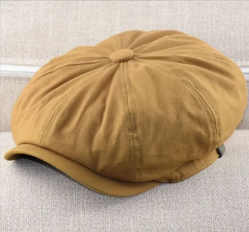 Oohmy-Casquette plate gavroche pour homme, petite tête et grande tête, grande taille, 100% coton, testostérone, Sny Ivy Golf, chapeau de chauffeur de taxi, surdimensionné, marque