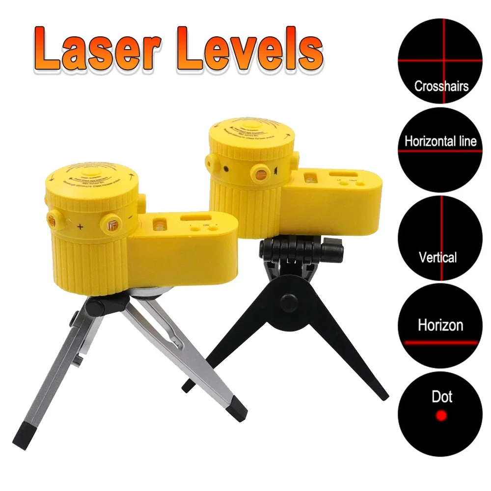 Poziom lasera 4 w 1 2 linie 3D poziom samopoziomujący 360 poziome i pionowe krzyż Super mocny zielony Laser poziom lasera ze statywem laser krzyżowy