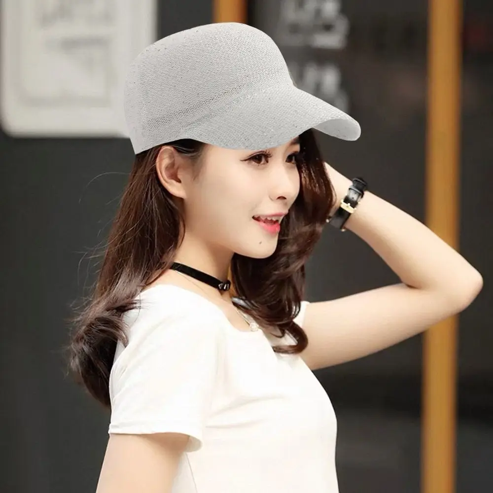 

Stylish Retro Beret Cotton British Newsboy Caps Hollow Breathable Painters Hats Women