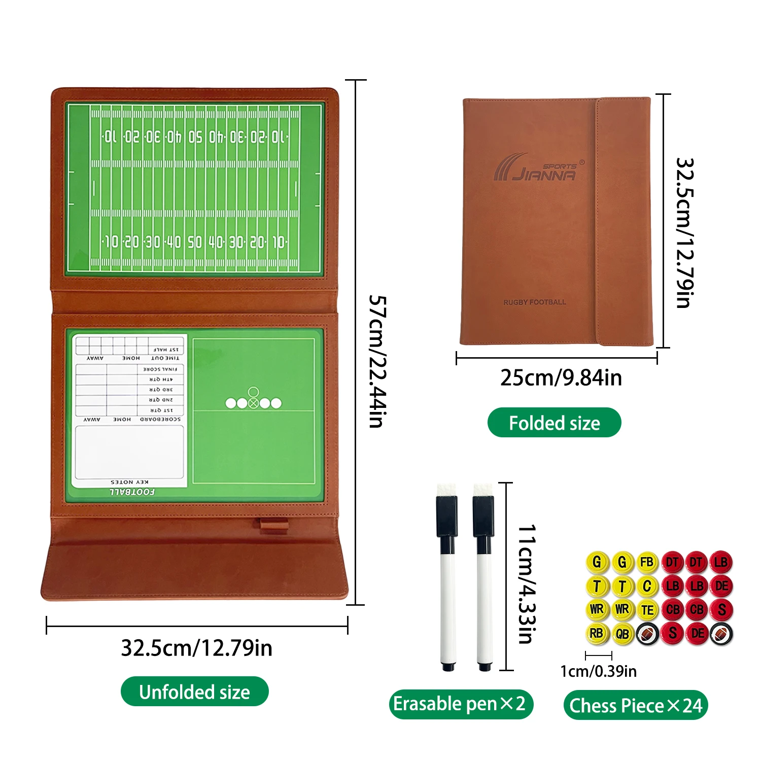 Folding rugby board double-sid - Board Game Strategi review and price
