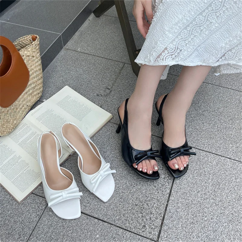 

Женские летние босоножки Bailamos 2026: модные, с узким ремешком, элегантные туфли-лодочки на тонком высоком каблуке, с открытым носком, без застежек