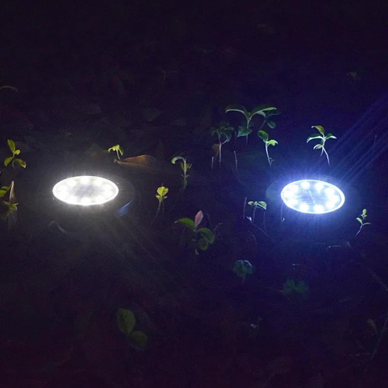 Nieuwe Led Solar Light Roestvrijstalen Buitenlampen Begraven Binnenplaats Tuinverlichting Zonne-Energie Rgb Solar Led Licht Outdoor