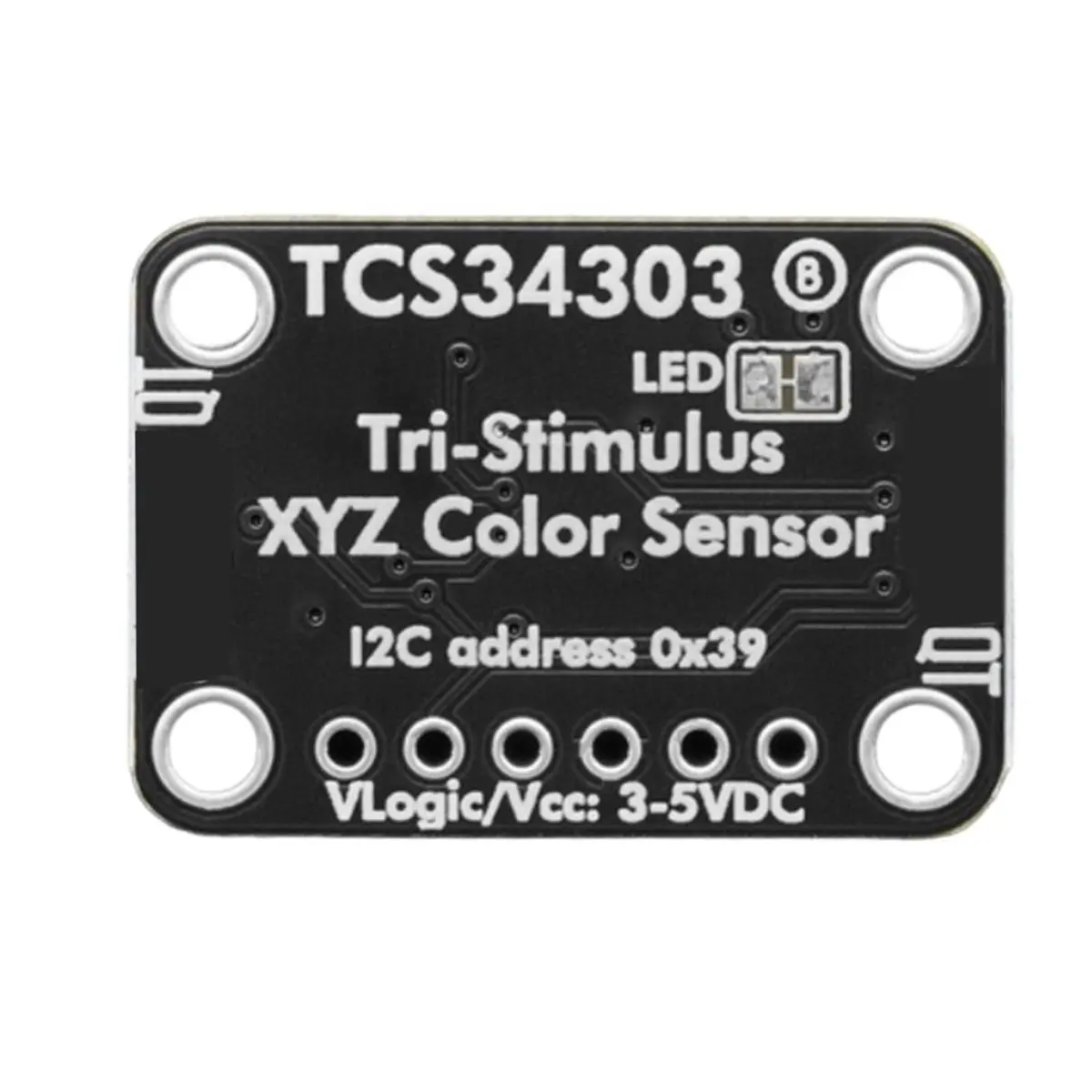 update. 6479 TCS3430/TCS34303 Tristimulus Color Sensor X Y Z+IR Spectral Module QT with I2C Interface