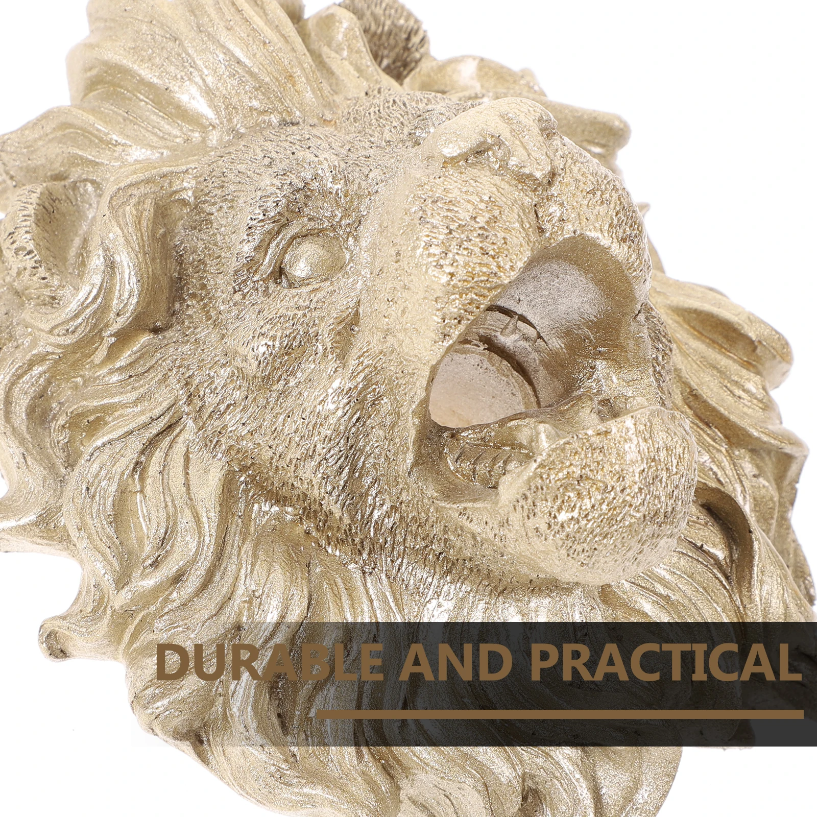 

Lion Head Fountain Nozzle Fountain Sprayer For Decor Realistic Resin Wall Hanging Sprayer For Pool Pond Garden Durable Decor