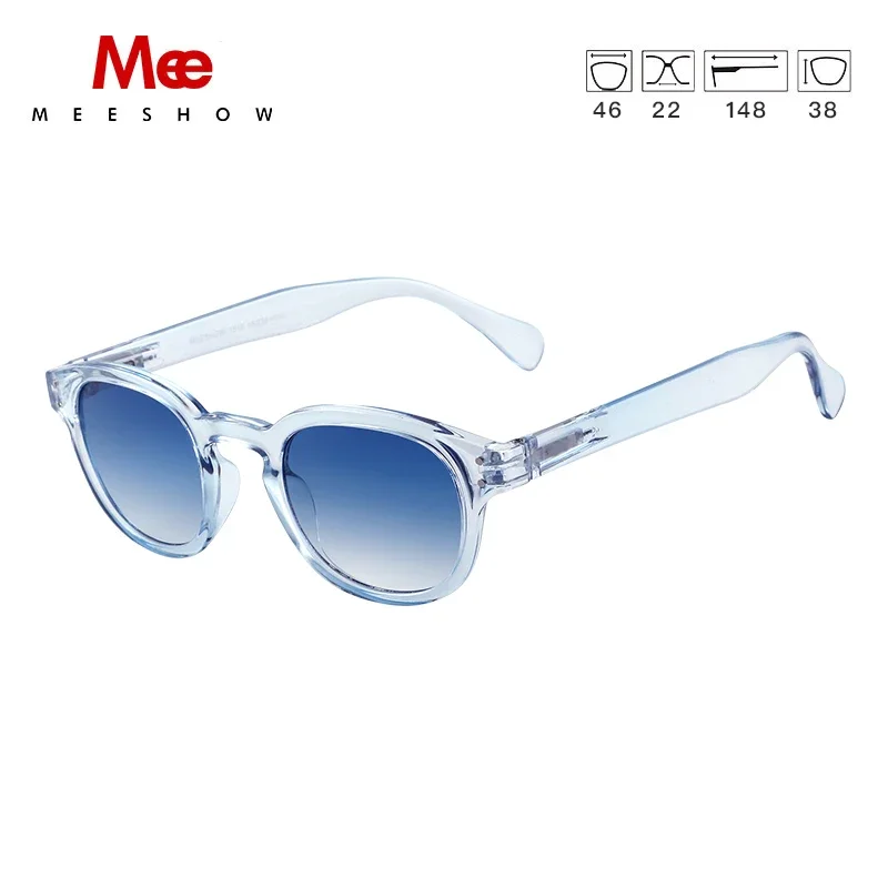 Meeshow Design Classic Men Women Retro Fashion Sunglasses crystal Chic Round Frame 100% UV Protection Nylon Lens Sun glasses - Image 2
