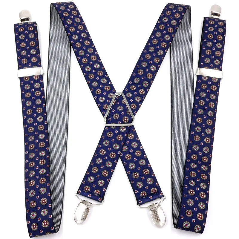 حمالات رجالية بمشبك قوي قابل للتعديل على شكل X من الخلف، حمالات فستان سهرة للعمل الجينز