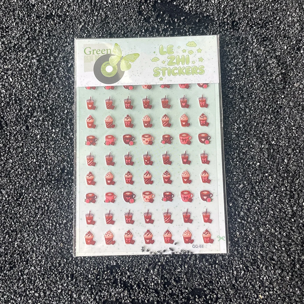 LEZHI Cute Bubble Tea Stickers - огляд і ціна Coffee Tea Journal