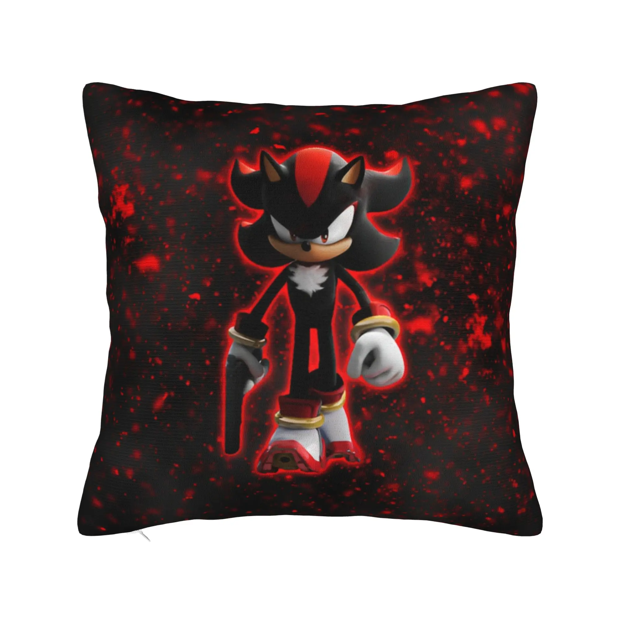 Shadow The Hedgehogs Pillowcase Soft Cushion Cover Decorations Cartoon Pillow Case Cover Home Zippered