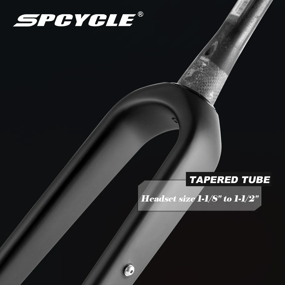 Spcycle T1000 Carbon Gravel Bike Fork Tapered Hidden Cable 700x47C Disc Brake Gravel Bicycle Carbon Forks