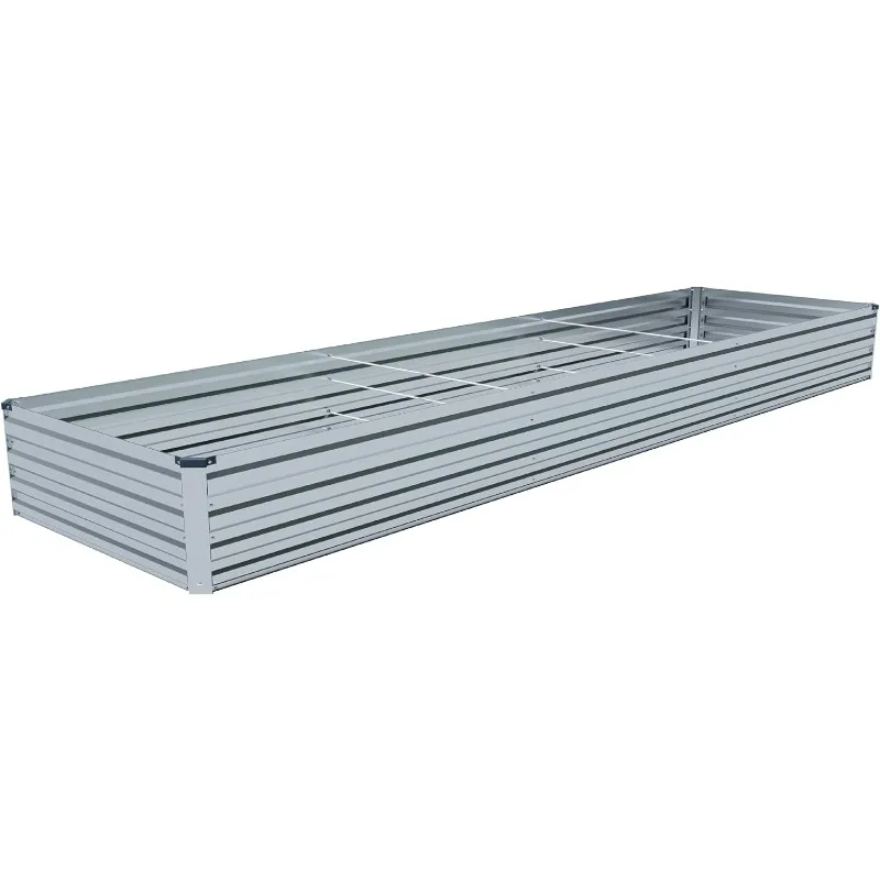 Galvanized Raised Garden Bed-Outdoor Planter Box for Vegetables-Metal Garden Bed,Square Raised Bed for Herb Flower