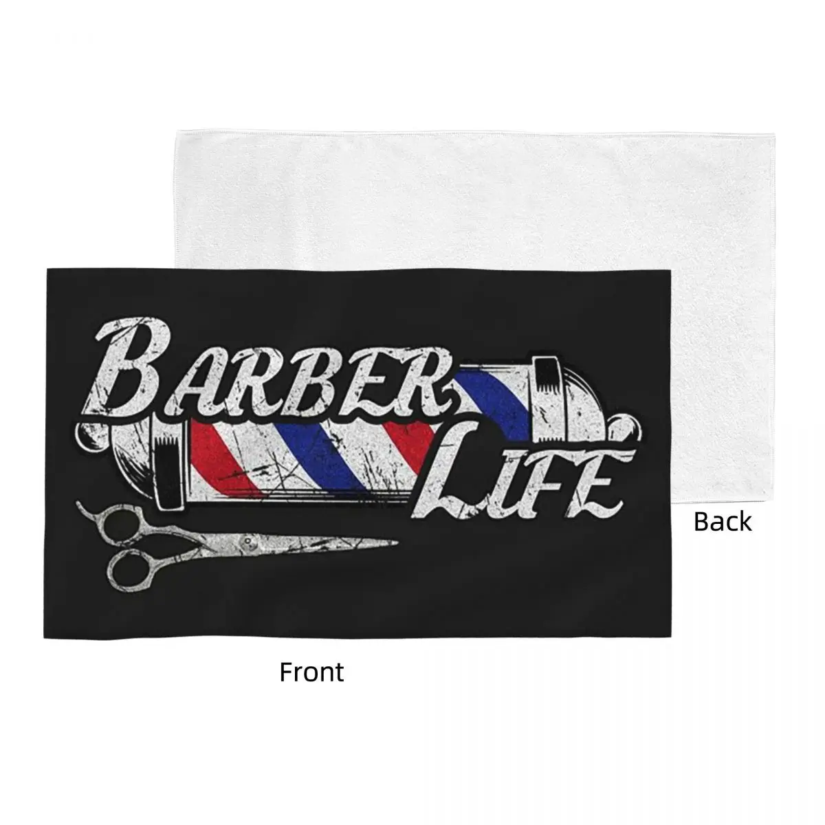 Custom Barber Shop Sign Entrance Soft Face Towel Quick Dry Pool Bath Cotton Towels Absorbent