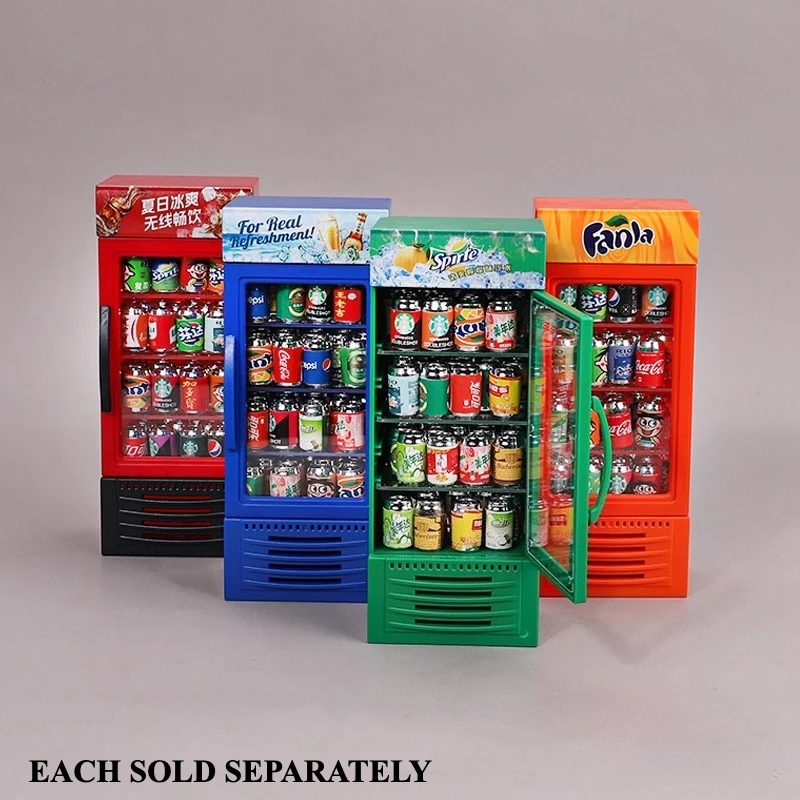 

Cute Mini Food Beverage Drinks Soda Toys for Kids Kitchen Dollhouse Miniatures Items Pretend Play Girl Toys Doll House Fridge