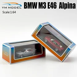 YM Model 1/64 BMW M3 MK4 E46 Modified B3 Alpina Alloy Toy Motor Vehicle Diecast Metal Model Gifts