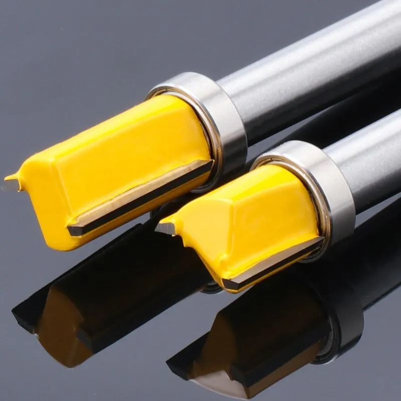 밀링 커터 8mm 샹크 플러시 트림 라우터 비트 하단 베어링 12.7mm 블레이드 패턴 비트 목공 도구