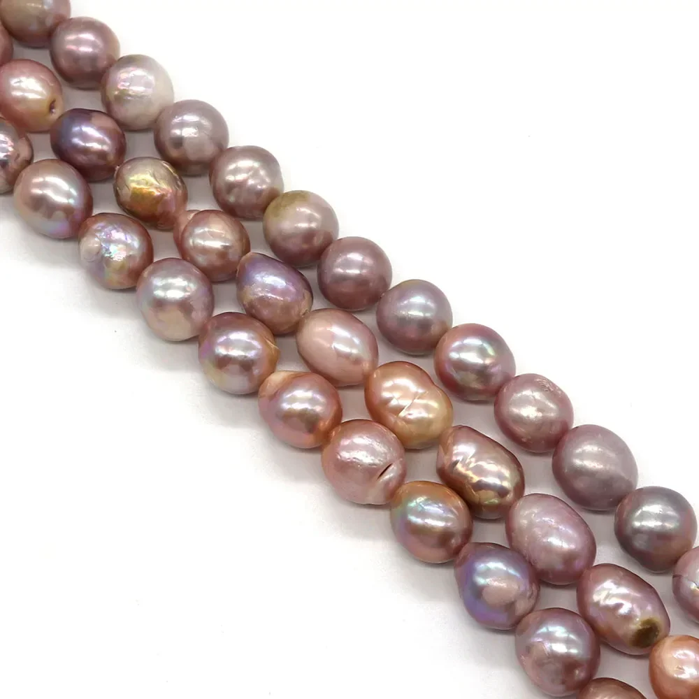 High Quality Natural Freshwater Purple Edison Pearl Jewelry Cute Fashion Ladies DIY Pearl Necklace Pendant Jewelry 9-10mm