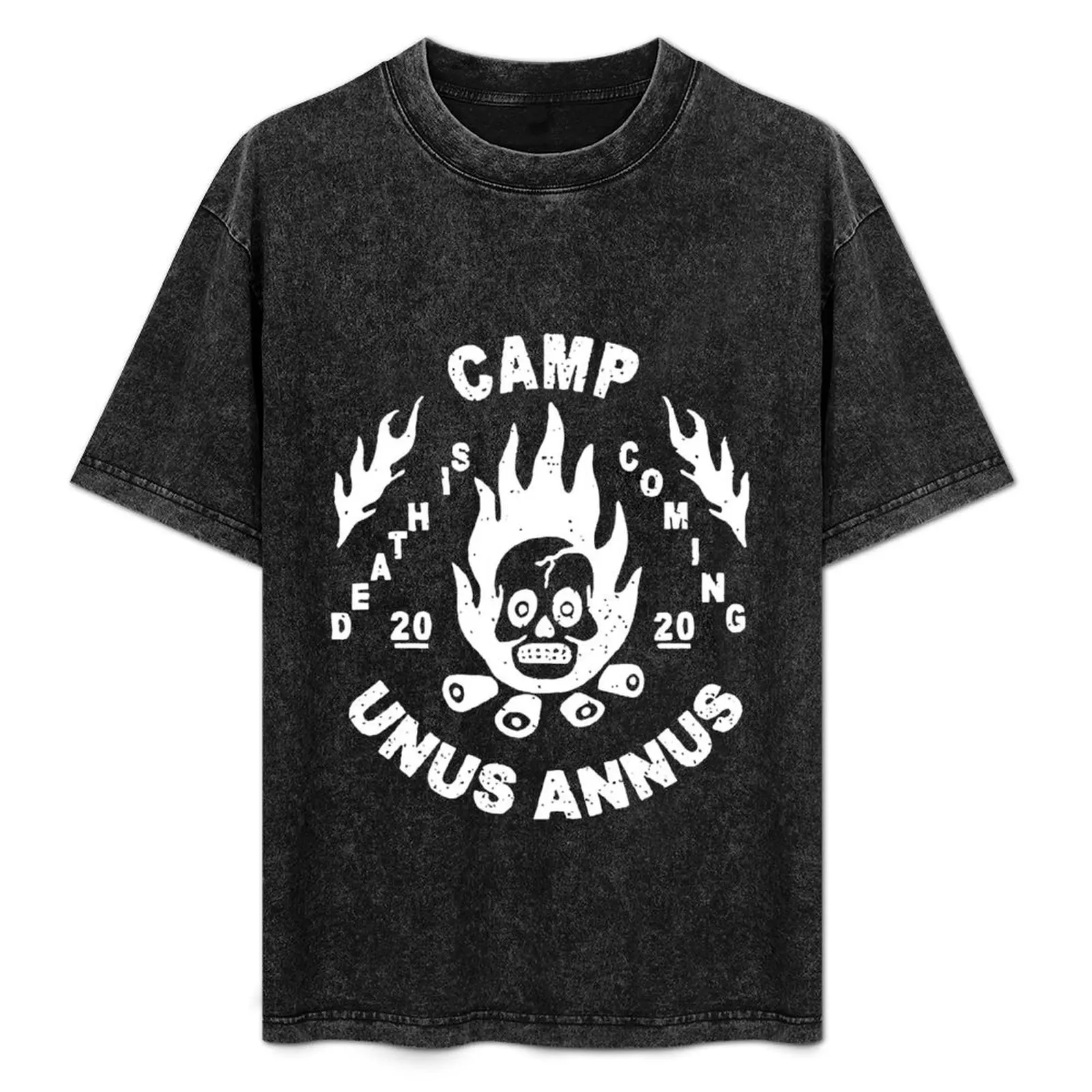 

Unusannus Camp T-Shirt Casual Simple Design Short Sleeve Shirt