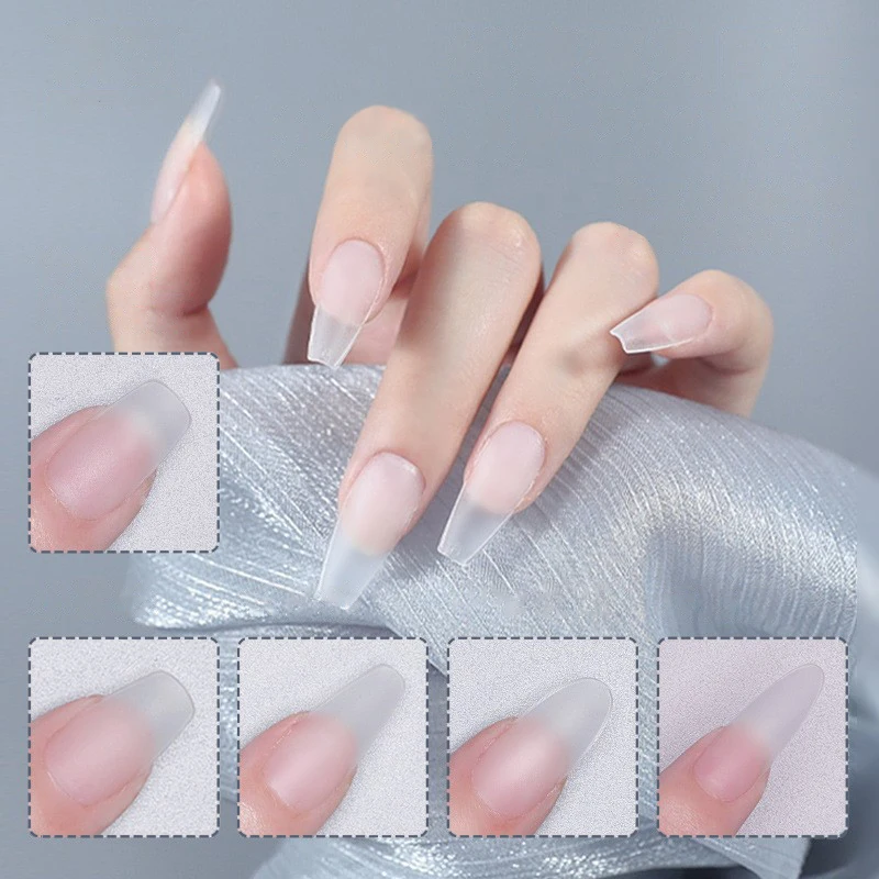 10pcs Pre-polish Fake Nails Ultra Matte Short False Nails Round Square Almond Nails Press On Nail Tips Tools For Uv Gel Extensio