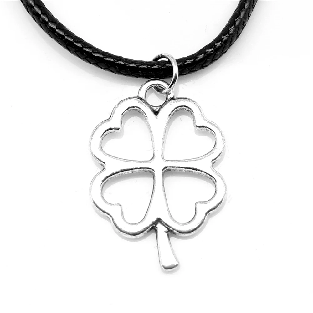 1 Piece 17x19mm Four-leaf Clover Choker Necklac Body Jewelry