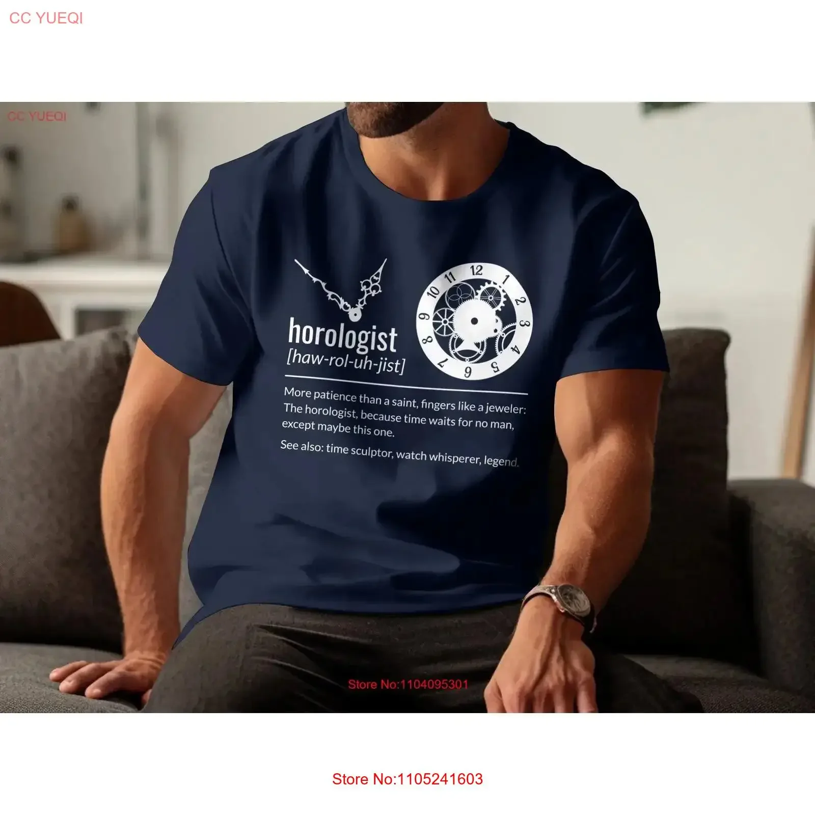 Horologist Definition T Shirt Unique for Watch Lovers Watchmaker Horology Hour Meaning Theory Collector Clock Lover vintage
