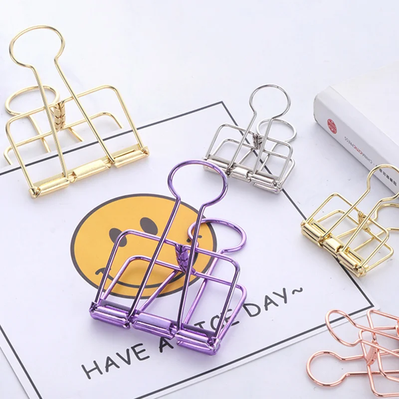 

Household Food Bag Color Seal Clip Kitchen Storage Clip Stainless Steel Stationery Storage Supplies Metal Large Seal Clip Tool
