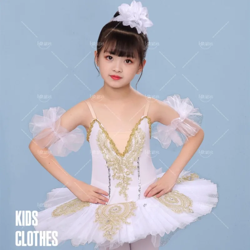 Falda de Ballet para niños, ropa de actuación de princesa Clase A, Primavera