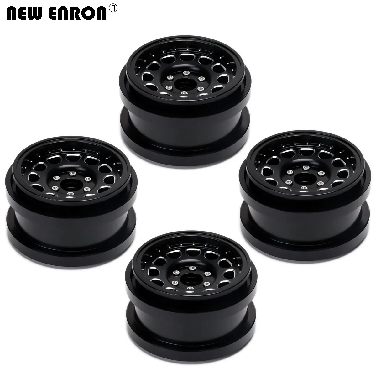 Aluminium 2.9 inch 17mm Beadlock Wheel Rim Rubber Tires For RC Car 1/6 Rock AXIAL SCX6 AXI05000T1 AXI05000T2  Losi Super Rock