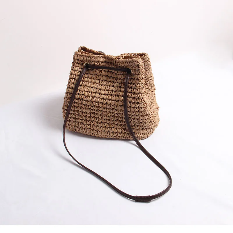 Sac à main en paille tissé à la main pour femmes, décontracté, plage, initié, Asus Patchwork, grand fourre-tout, 2023, E27