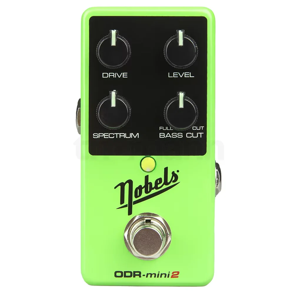 Nobels ODR-mini2 Natural Analog Mini Overdrive Effect Pedal with New Upgraded Metal Enclosure and Glow in the Dark Pointer Knobs