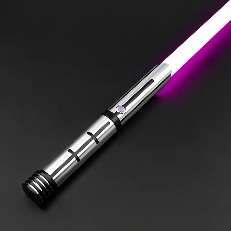 RGB Metal Lightsaber Laser Sword Smooth Swing 16colors Rave Cosplay Flashing Weapon Blaster Luminous Heavy Dueling Toy