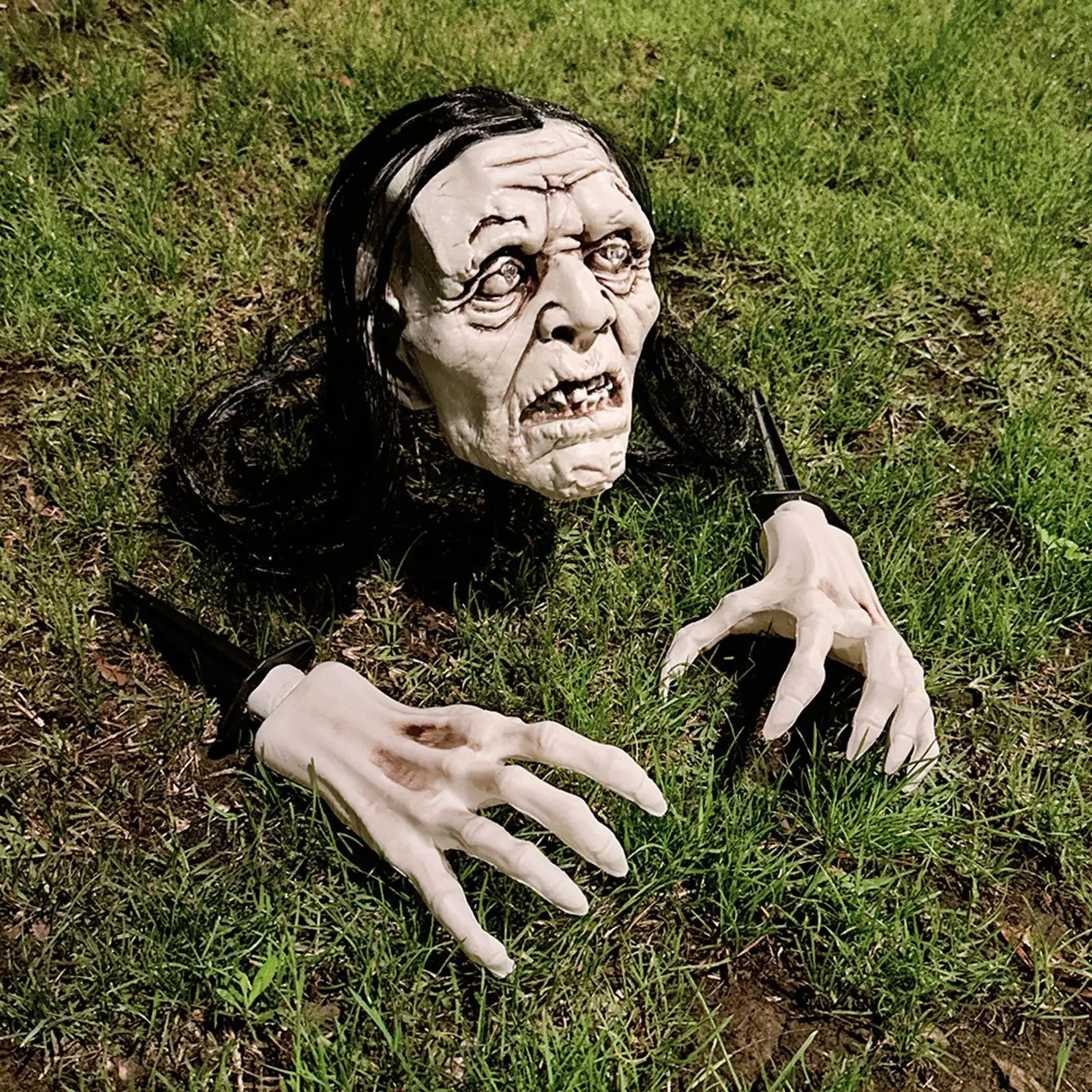 

Скелетные колья на Хэллоуин, уличные украшения со скелетами, световой реквизит, жуткое украшение для двора, вечеринки, снаружи, лужайки, патио, фестиваля