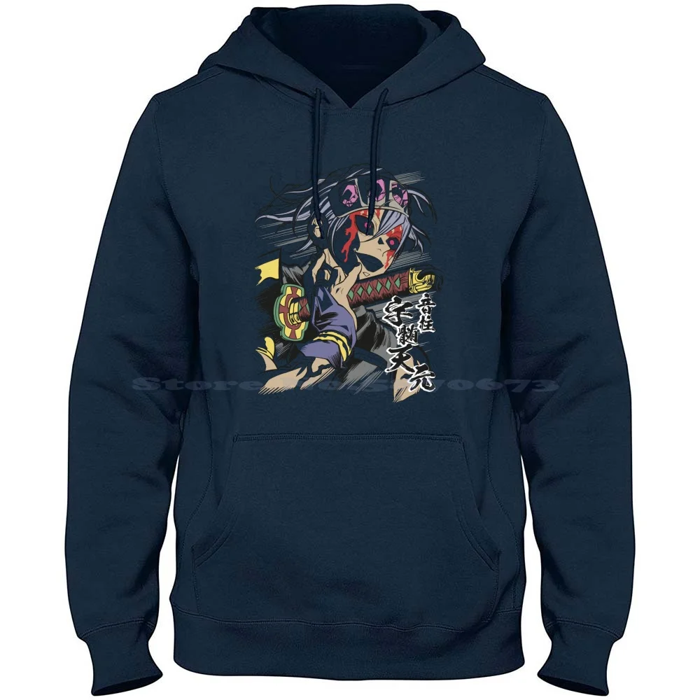 Tengen Demon Killer 100% Pure Cotton Hoodie Tshirt Tengen Uzui Giyu Tomioka Shinobu Kocho Kyojuro Kimetsu No Yaiba Demon