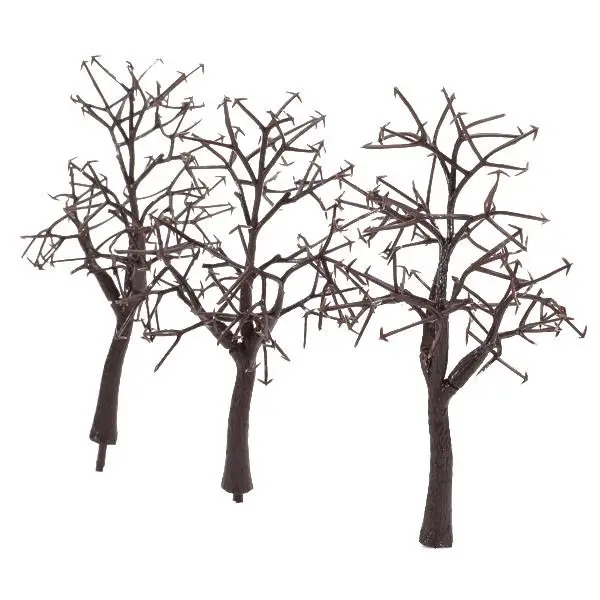 10pcs Trunk Tree Branch Model Winter Look Train Park Scenery Layout 1:75 HO