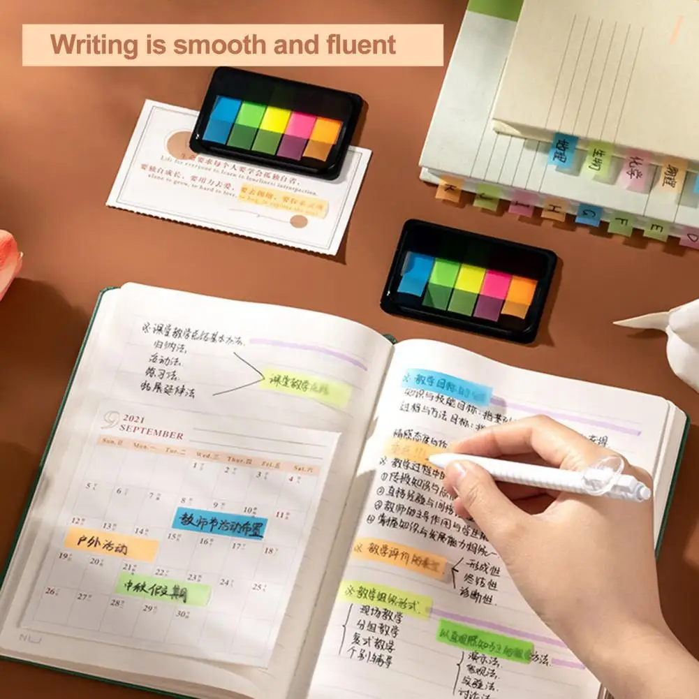 Linguette adesive 300 pezzi pennarelli per pagine appiccicose trasparenti impermeabili schede indice autoadesive adesivi per bandiere colore ricco piccolo Pop