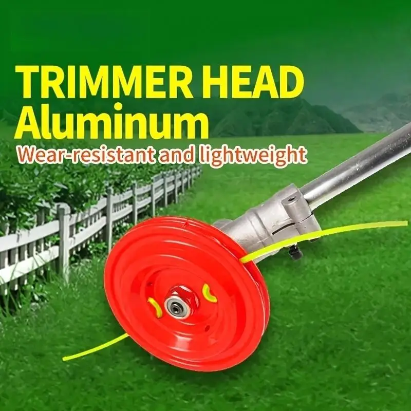 Aluminum Trimmer Head with Dual Line System - Suitable for Most Lawn Mowers, Including Adapter Kits for Outdoor Electrical and Lawn Equipment