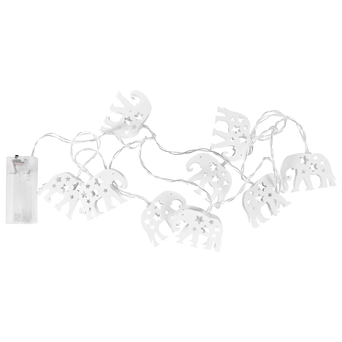 

1pc Led Light String Elephant Hanging Lights For Garden Party Patio Indoor Outdoor Creative Lamp Decorations, Hollowed