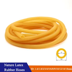 Tuyaux en caoutchouc latex naturel pour catapulte de fronde, générateurs élastiques haute résilience, tube médical, ID x OD, 2mm, 3mm, 4mm, 5mm, 6mm, 7mm, 9mm, 10mm, 12mm, 14mm, 17mm, 22mm