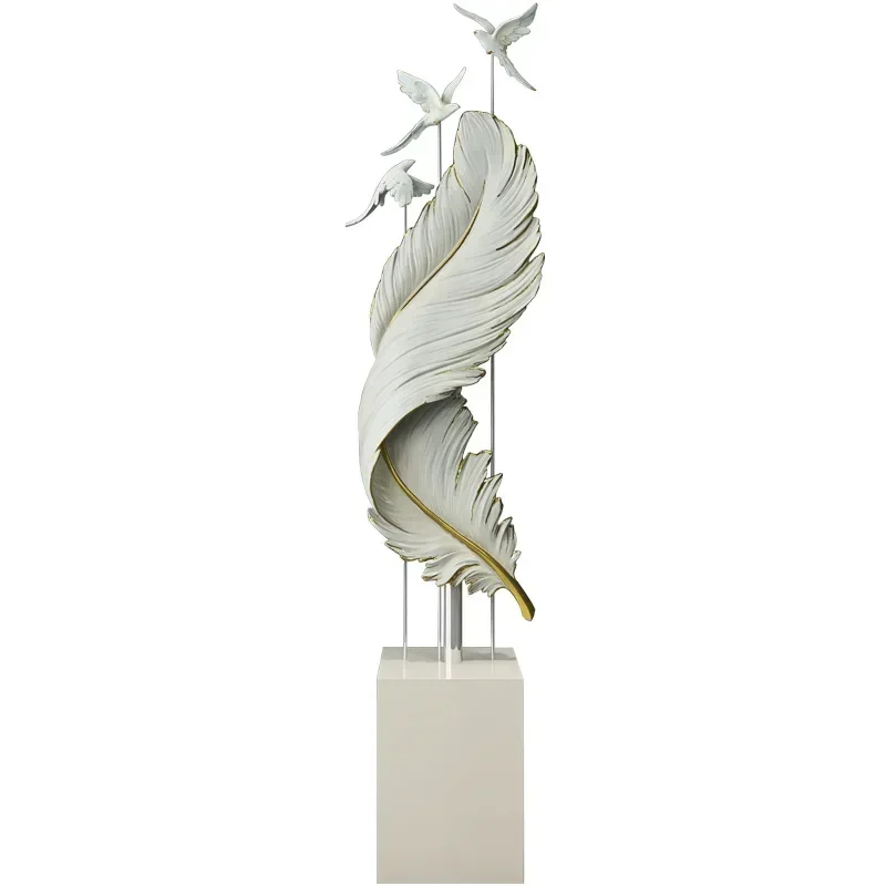 

Шкаф для телевизора в скандинавском стиле, роскошные украшения для пола в виде перьев для гостиной, коридора, офиса, дома, переезд в новый дом