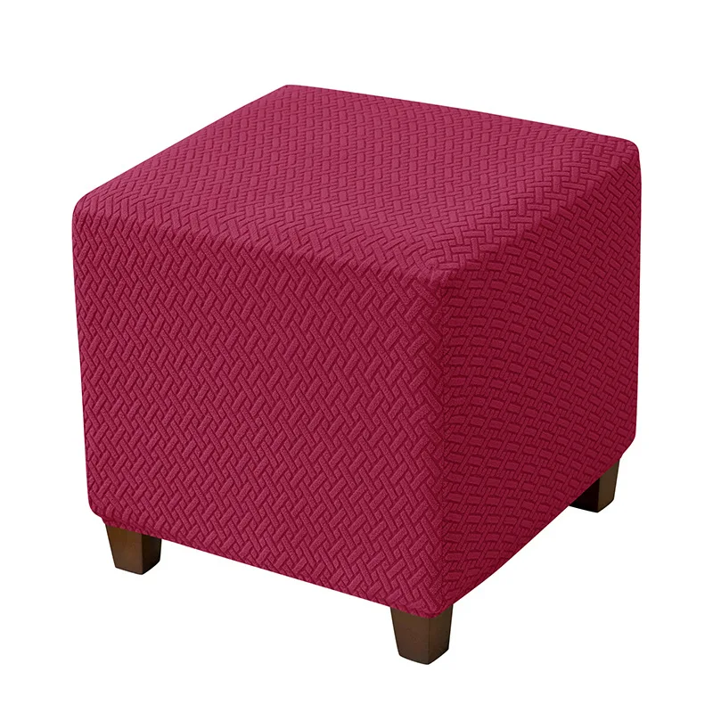 Stretch Ottoman Slipcover Stool Cover T-shape Jacquard