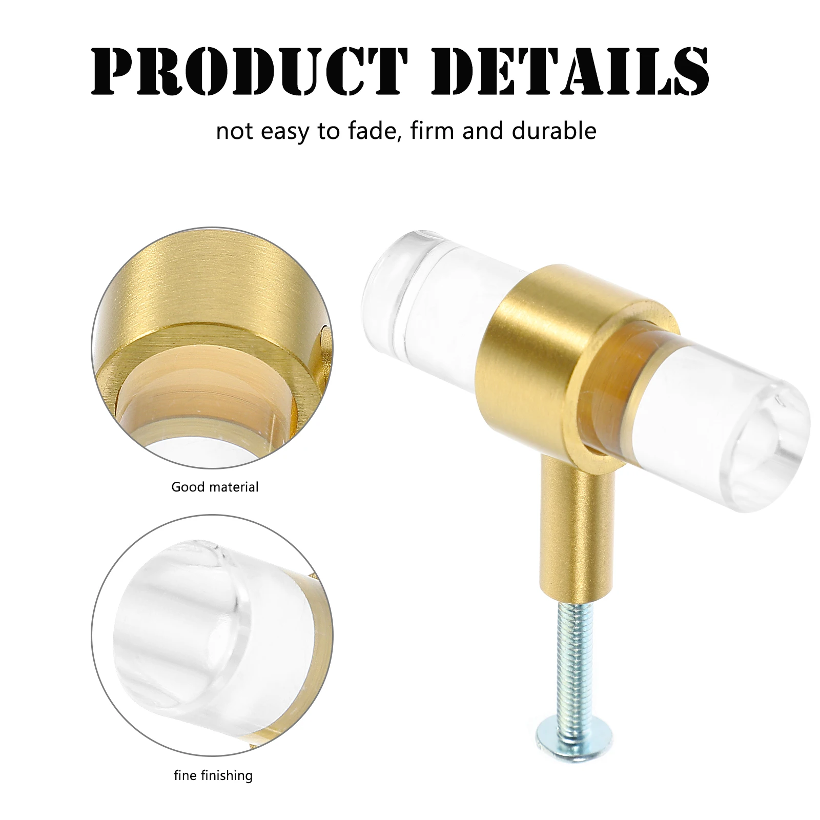 

T-shaped Crystal Handle Cupboard Door Handles Drawer Modern Kitchen for Dresser Drawers Cabinet Knob Acrylic Knobs Pulls