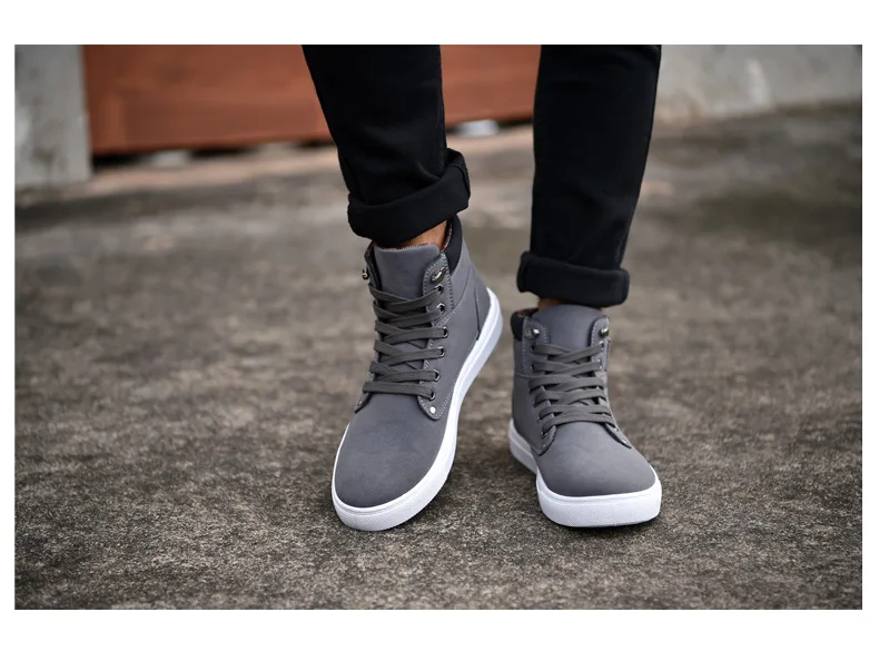 Leinwand Stiefeletten für Mann 2024 Mode Casuals Männer Schuhe Winter Plüsch Warme Männliche Leinwand Schuhe Schuhe Große Größe 46 47 – Detail 16