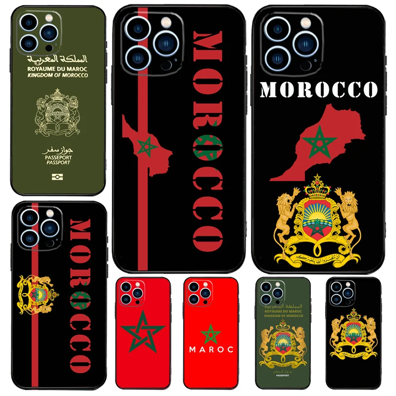 Morocco Flag Coat Of Arms Case For Samsung Galaxy M12 M32 M52 M56 M06 M16 M36 M54 M34 M14 M35 M55 M15 M11 M31 M13 M53
