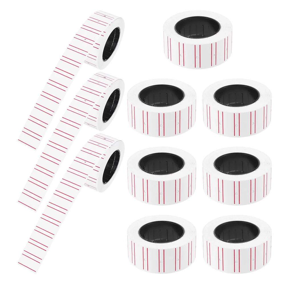 

10-рулонная самоклеящаяся бумага для этикеток для рулона наклеек с ценником на коммерцию, знаки для продажи супермаркетов, бирки для розничных магазинов, цена на рынке