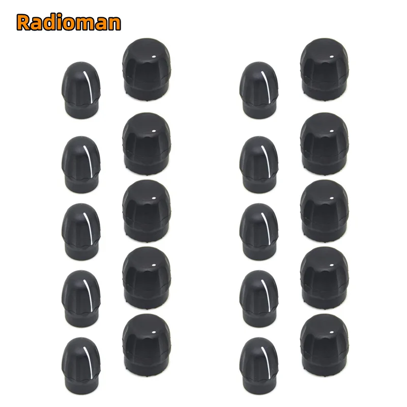 10Pairs Volume and Channel Knob Button Cap for Motorola CP200 CP200D CP040 Pro5150 GP380 HT1250 CP150 CP180 EP450 DEP450