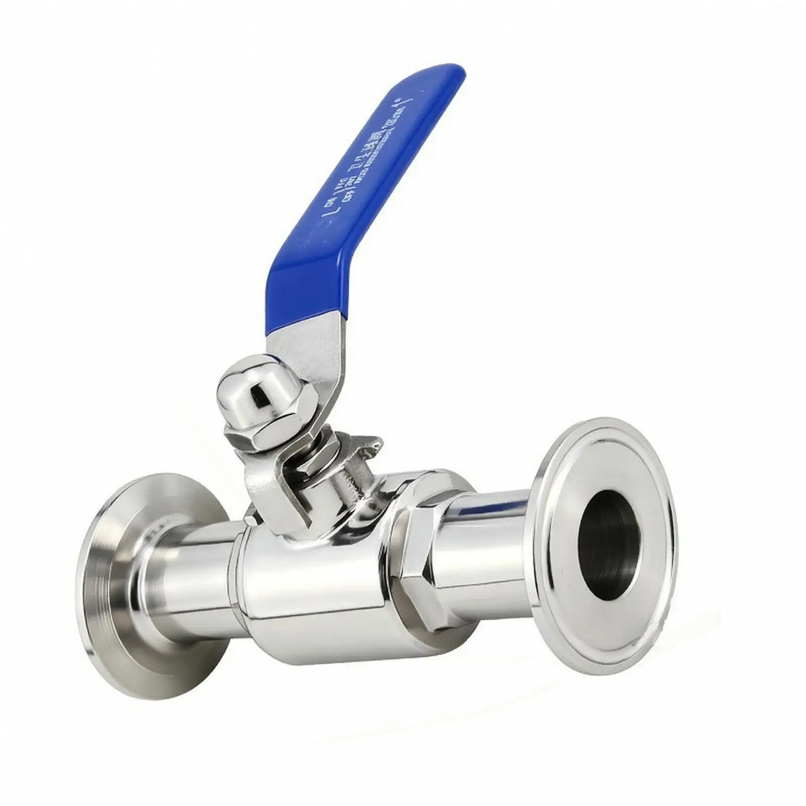 Ball Shutoff with Clamp Connection | Manual Lever, Polished Metal Finish, Quick Release Ball shutoff, for Steam Systems