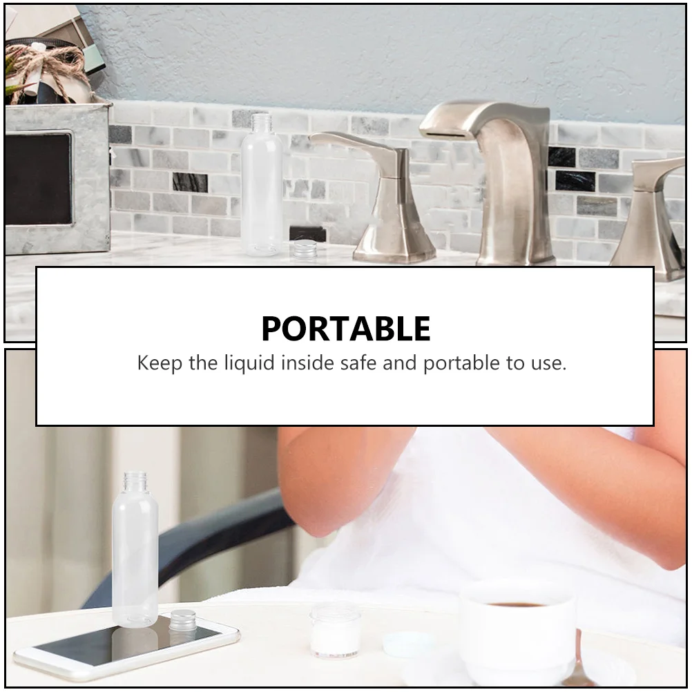 10 個の空のプラスチックボトル詰め替え可能な旅行用液体容器シャンプーローションサンプルポータブルホルダー用