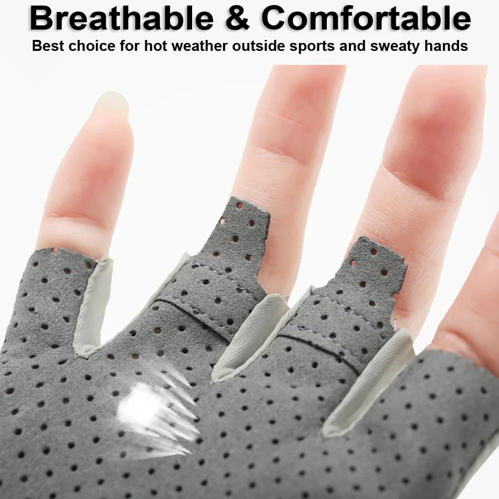 Premium Fishing Gloves - UV Protection, Breathable Mesh & Non-Slip Grip for All-Day Comfort,for Cycling,Hiking,Camping - Image 2
